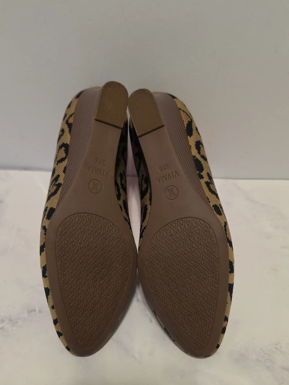 Vivaia Leopard Print Wedge Pumps - Brown /Black